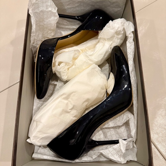 Gucci 284145 Black Patent Leather Pointed Toe Pumps Size 6 / 36 - Picture 4 of 10